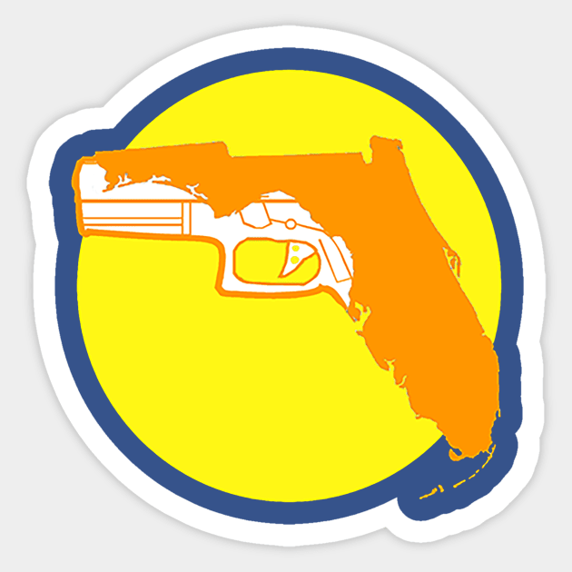 Sun of a Gun Sticker by Marv794